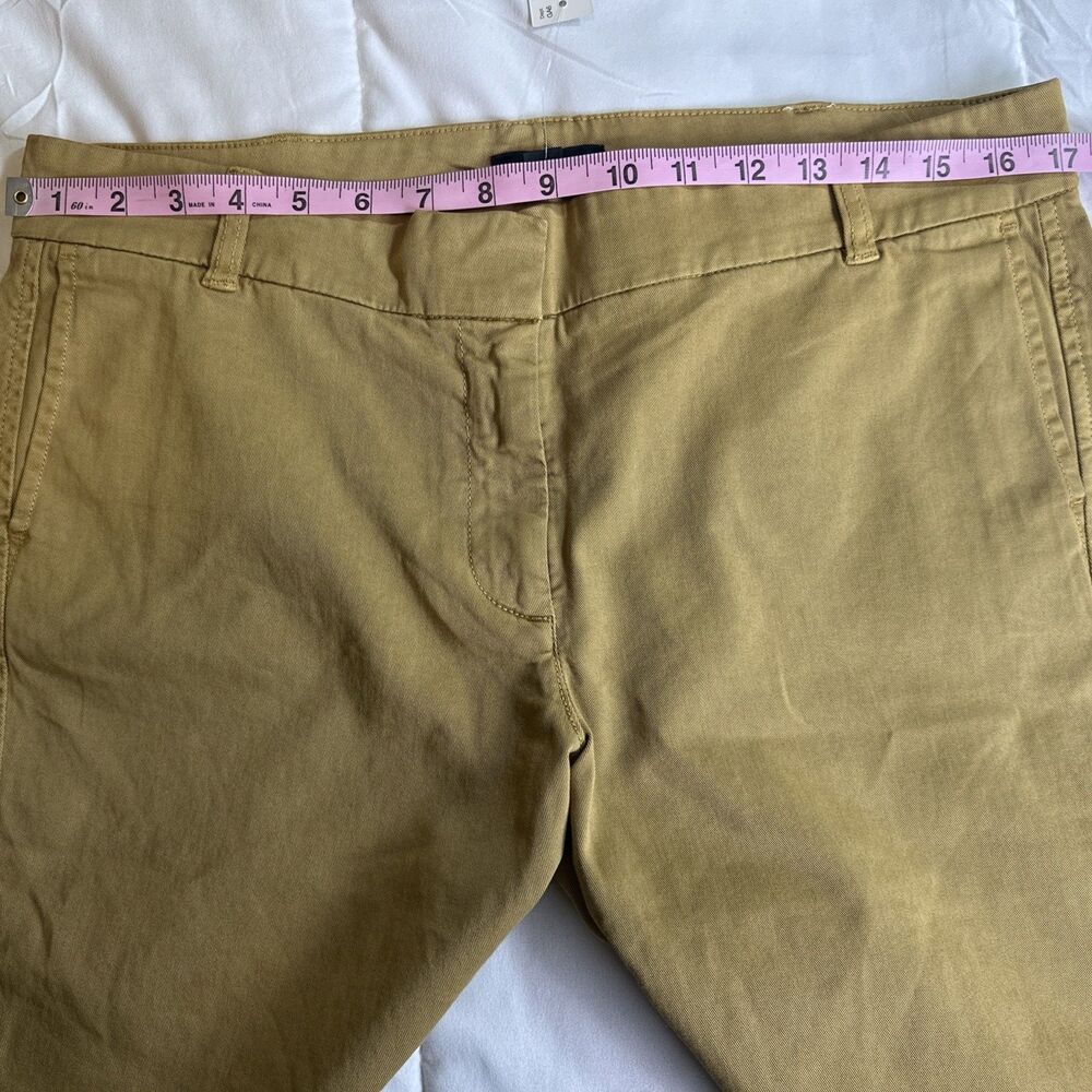 J.Crew 9" Bermuda Chino  Walking Short Sz 12 Camel Brown Mid-Rise Zip Flat Front - Picture 6 of 9